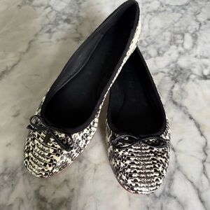 COACH snakeskin ballet flats 
Size: 7